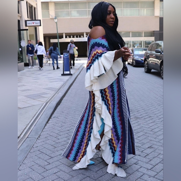 SOLD OUT Ruffle Crocheted Dress - Picture 3 of 8